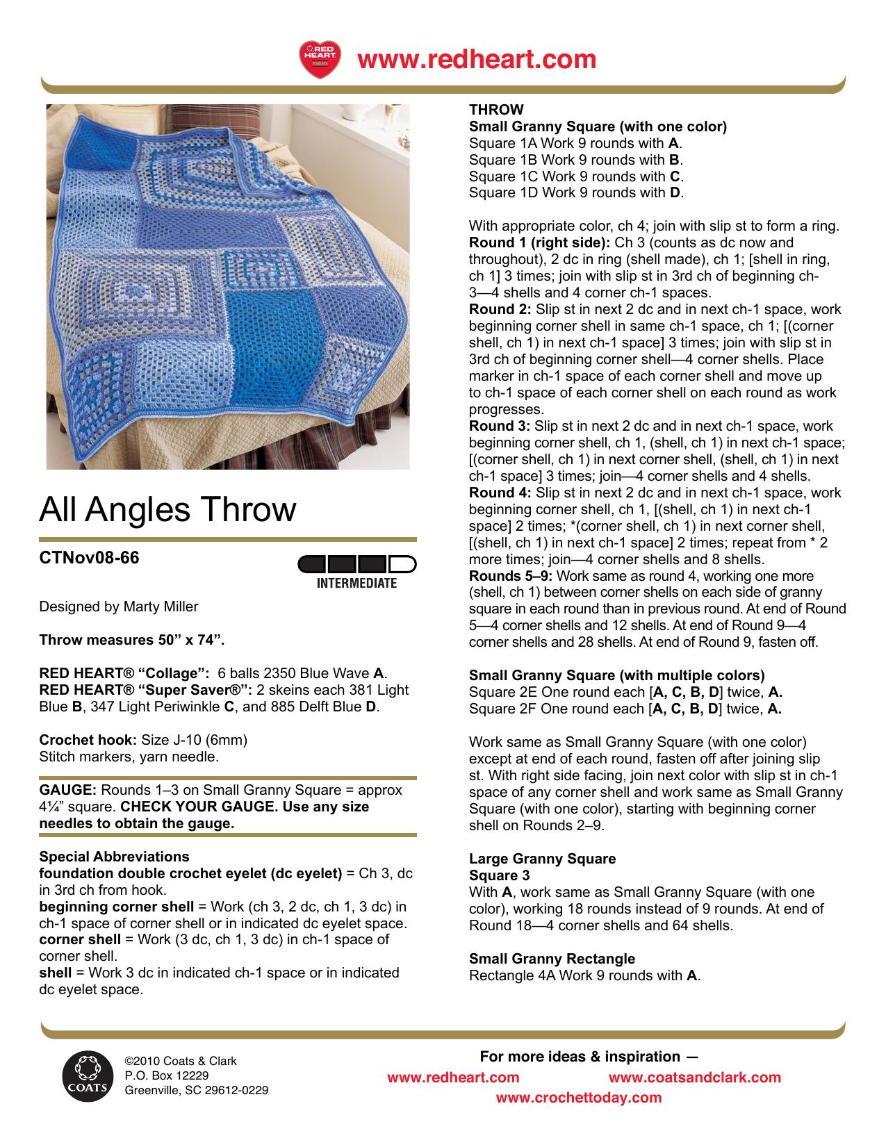 CROCHET by All Angles Throw