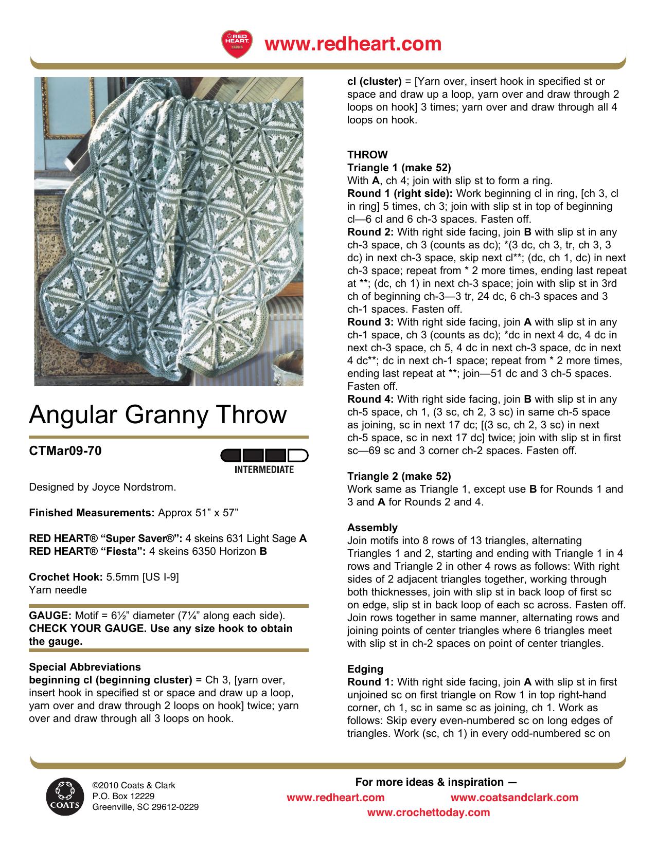 CROCHET by Angular Granny Throw