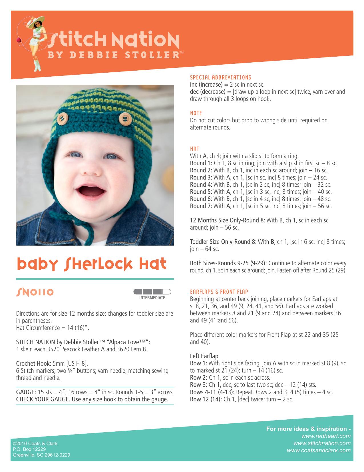 CROCHET by Baby Sherlock Hat