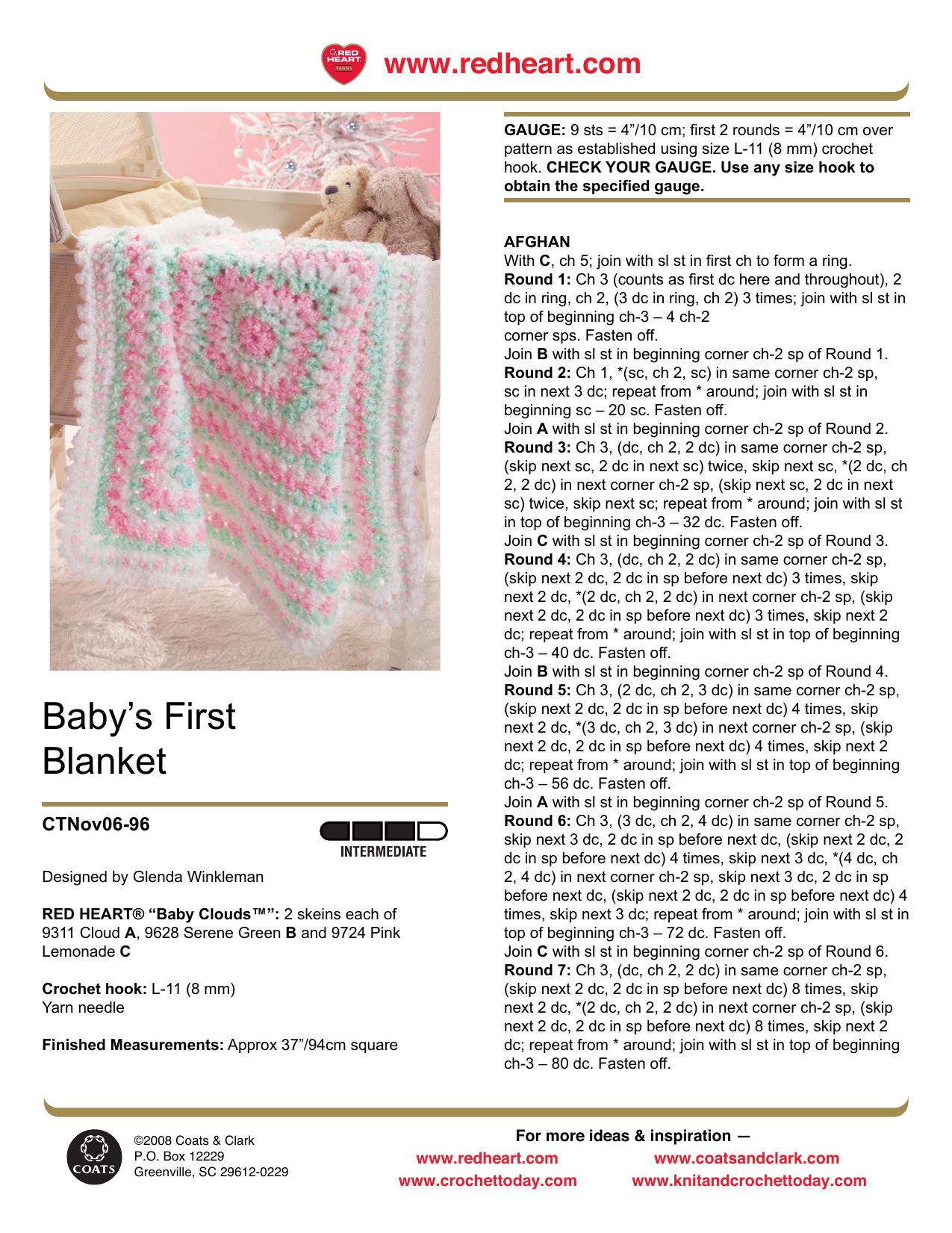 CROCHET by Baby's First Blanket