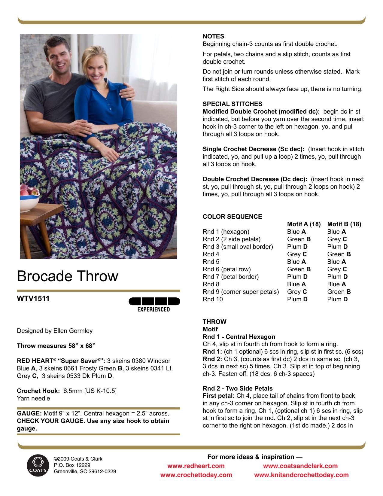 CROCHET by Brocade Throw