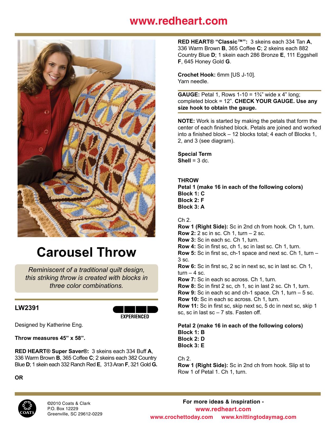 CROCHET by Carousel Throw