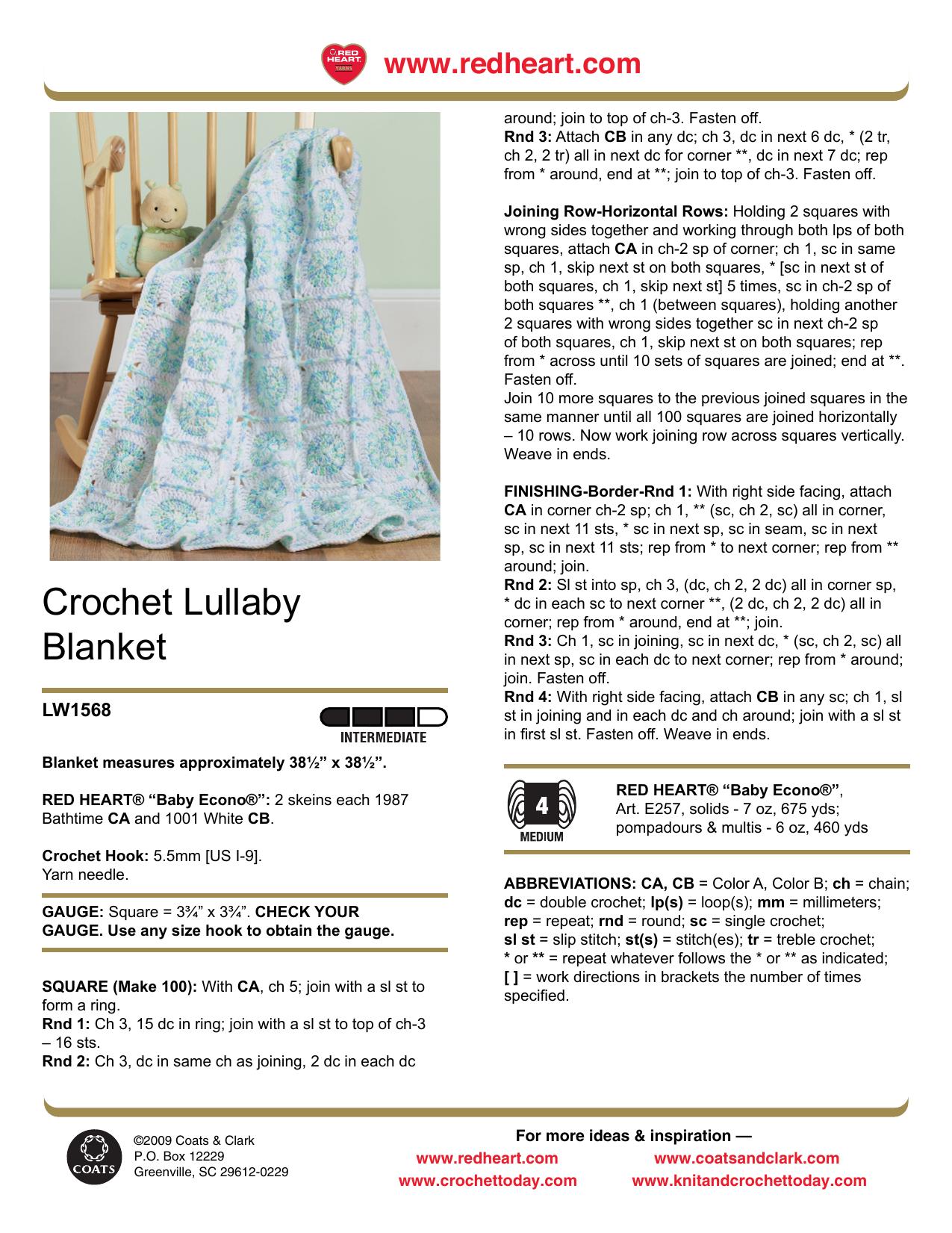 CROCHET by Crochet Lullaby Blanket