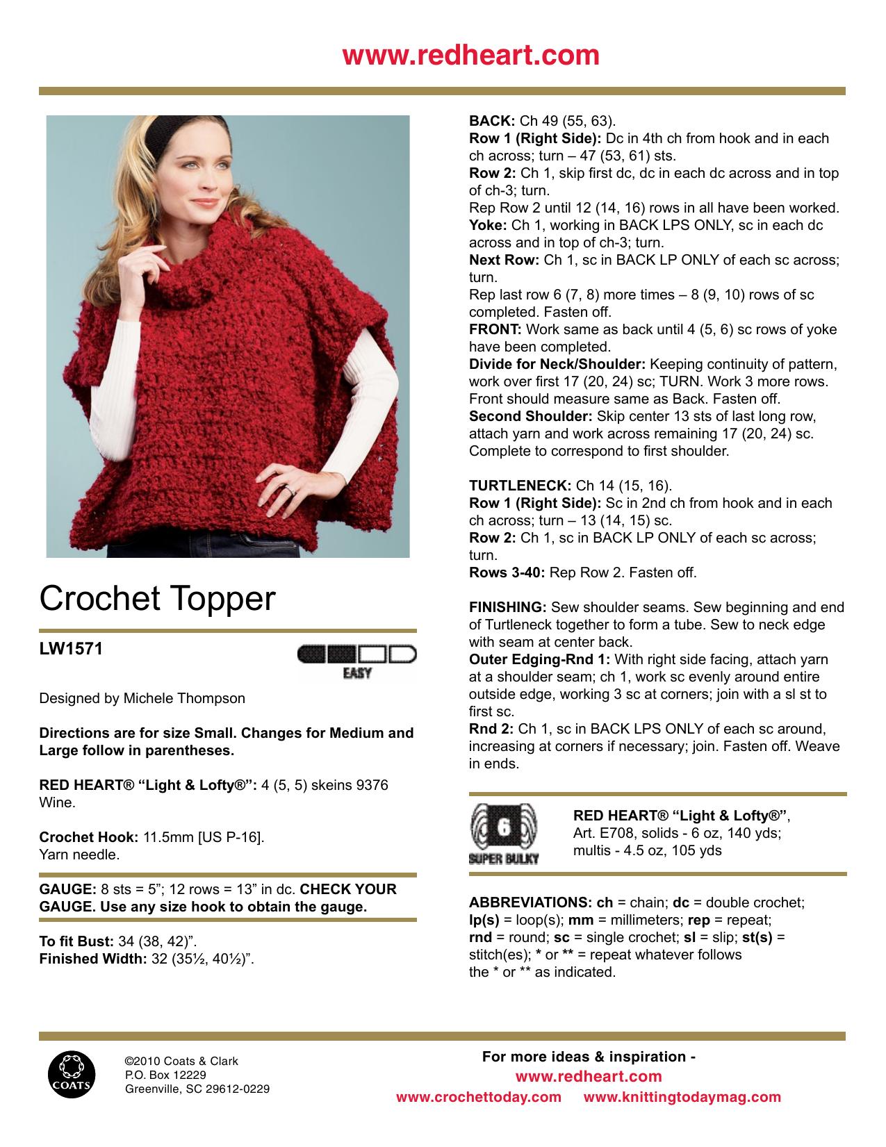 CROCHET by Crochet Topper