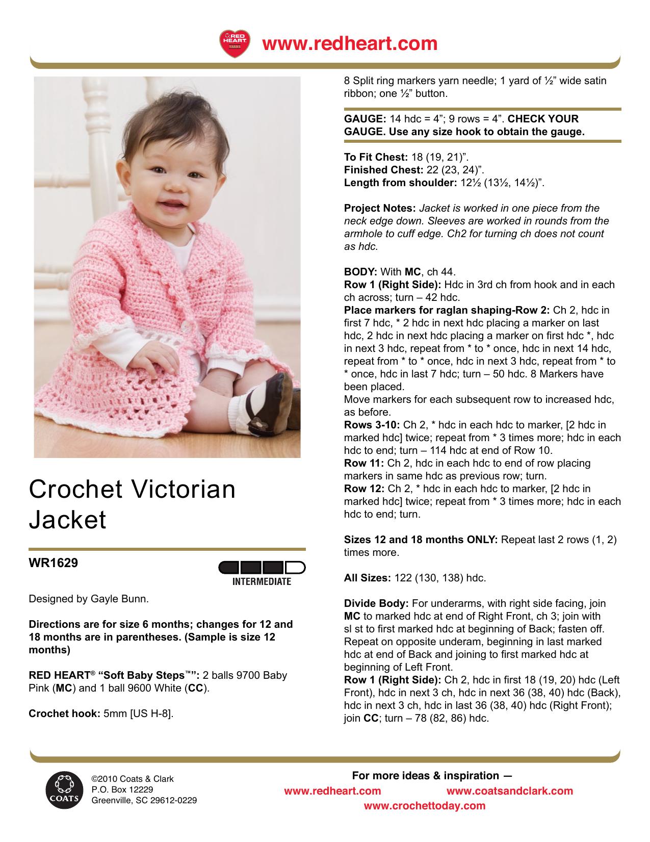 CROCHET by Crochet Victorian baby Jacket