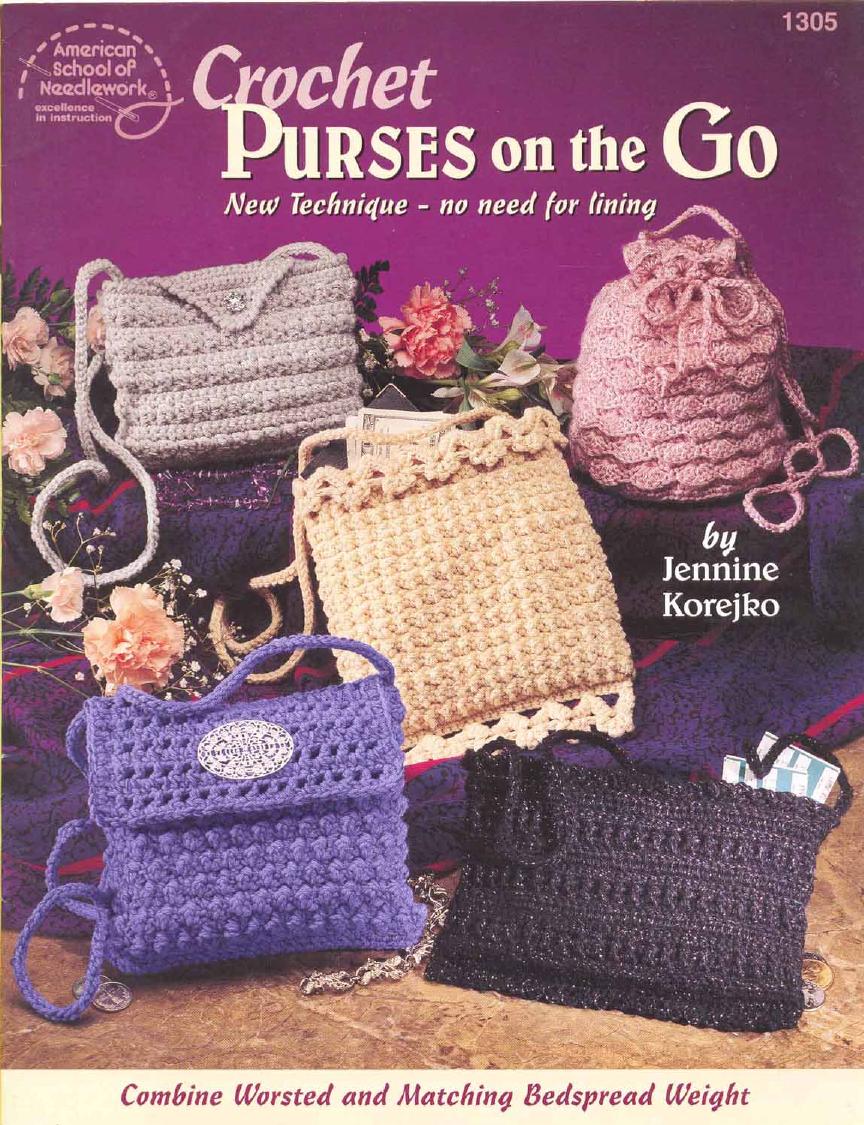 CROCHET by Crochet purses on the go
