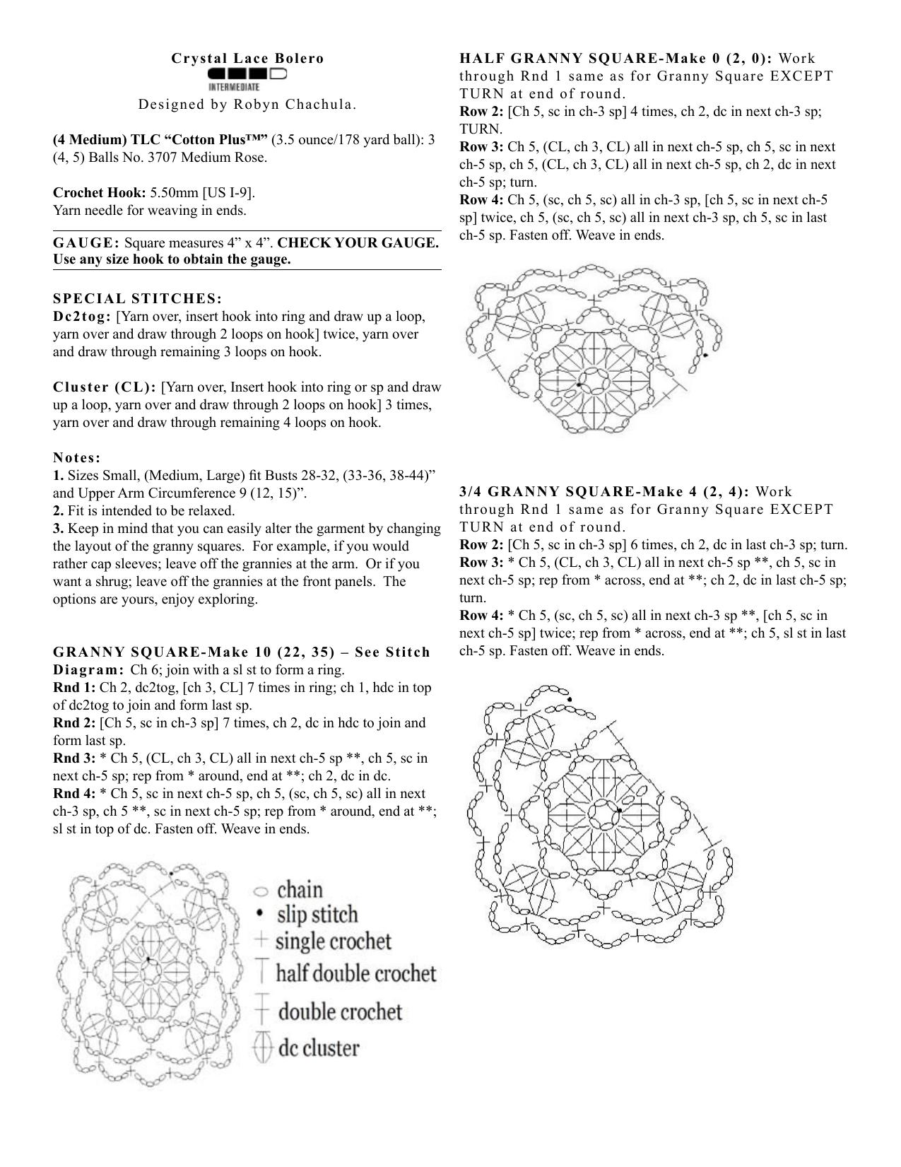 CROCHET by Crystal Lace Bolero