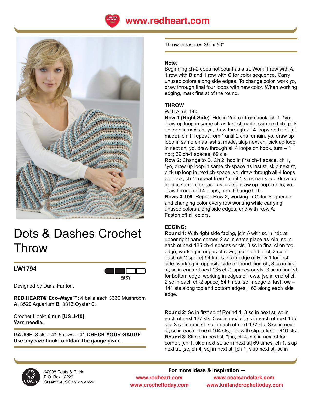 CROCHET by Dots & Dashes Crochet Throw