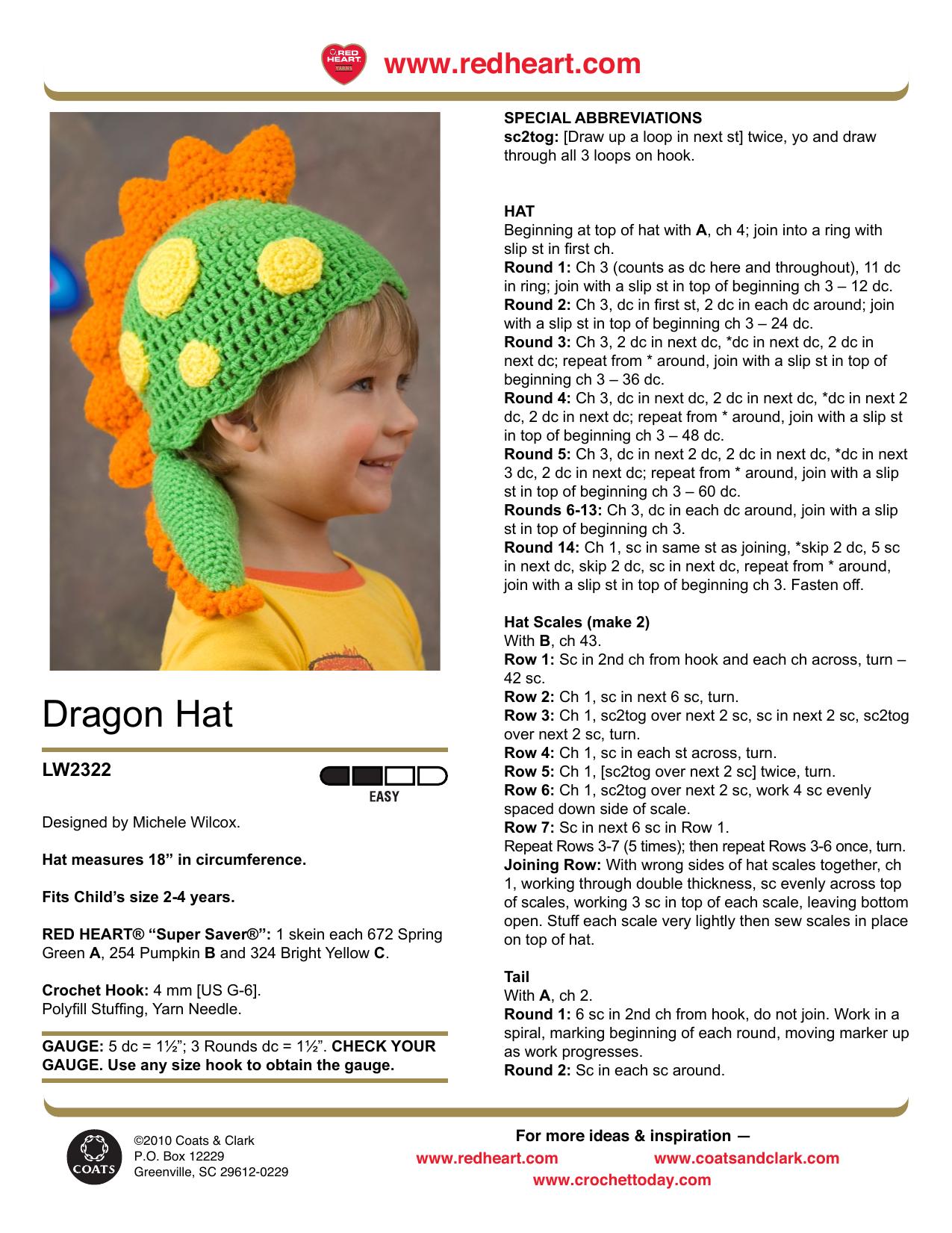 CROCHET by Dragon Hat