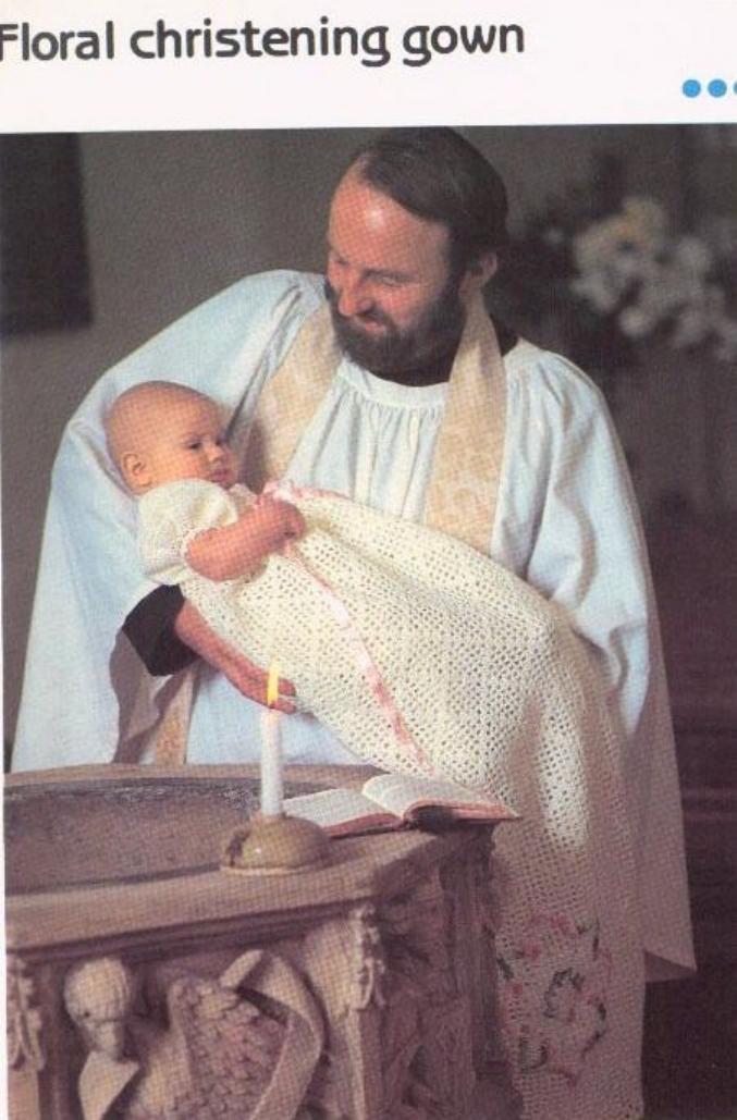 CROCHET by Floral christening gown