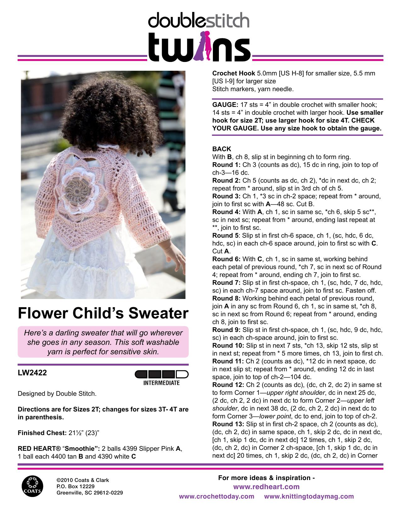 CROCHET by Flower Child's Sweater