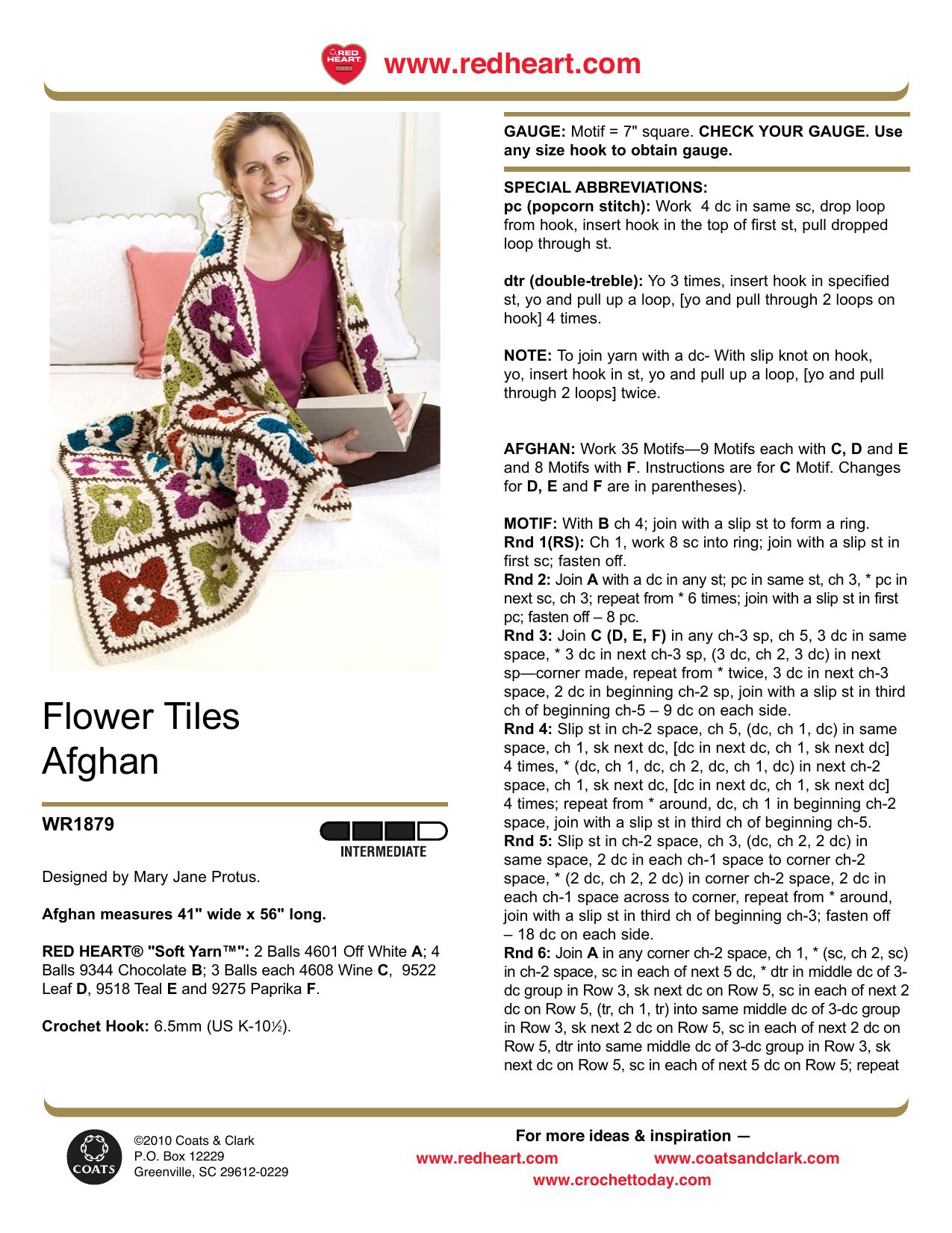 CROCHET by Flower Tiles Afghan