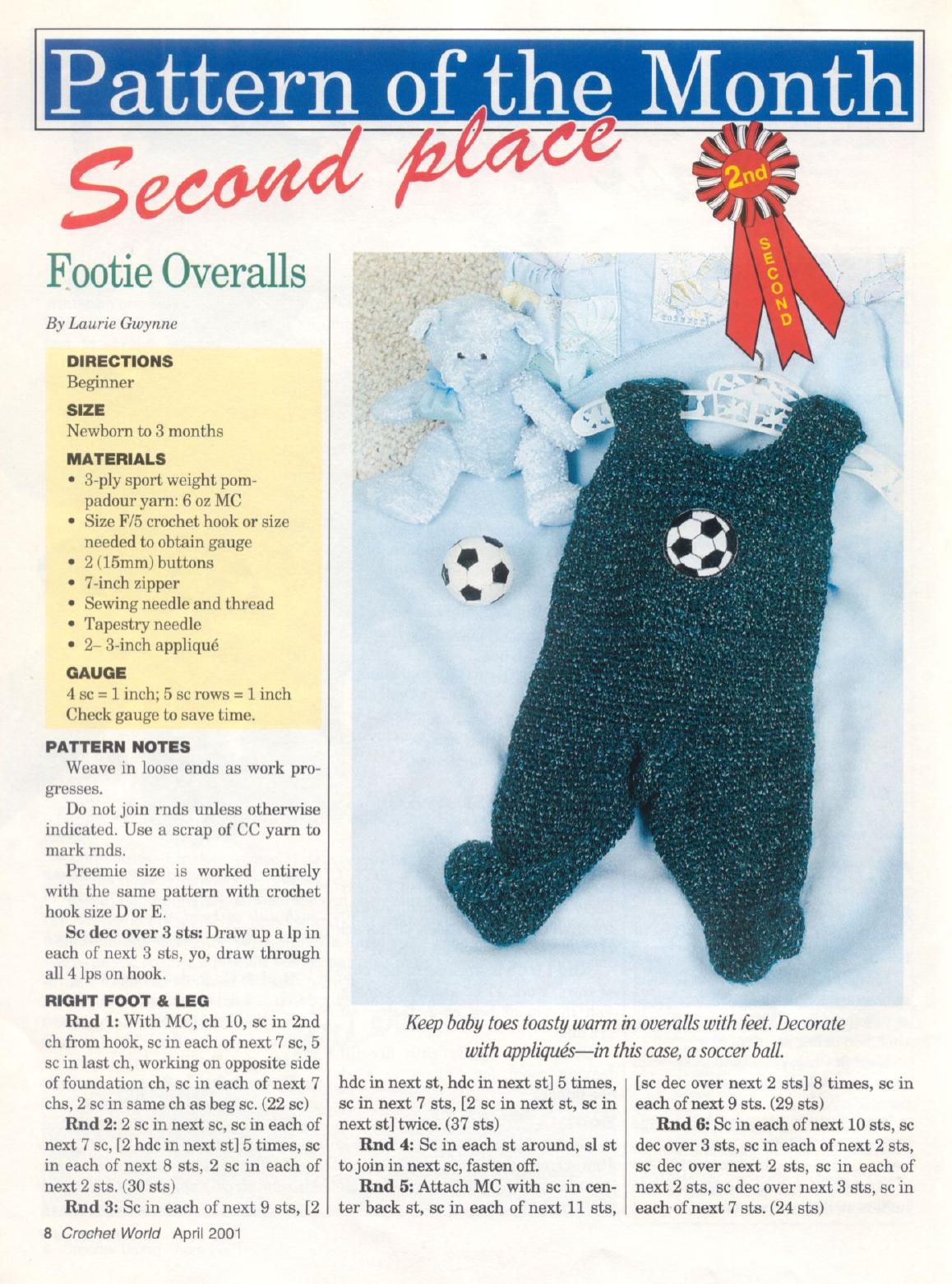 CROCHET by Footie Overalls