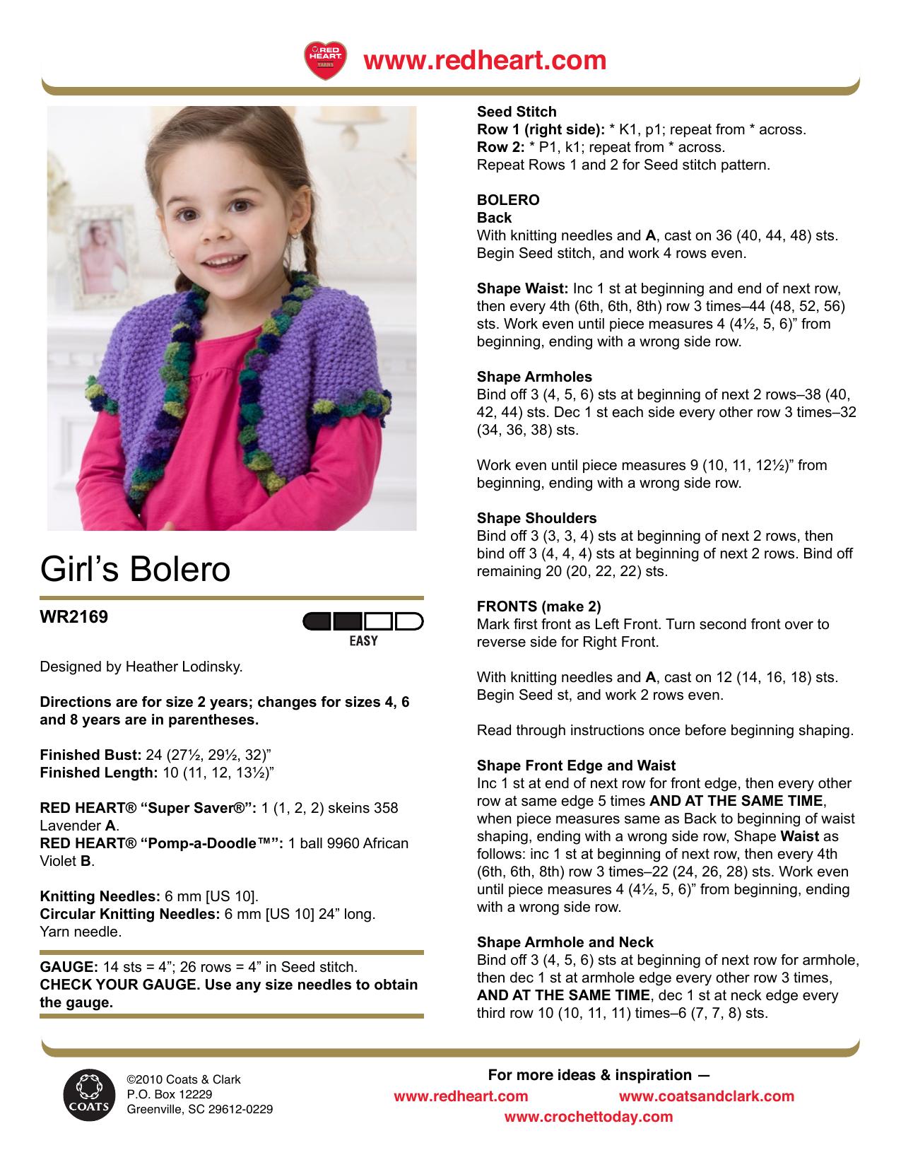 CROCHET by Girl's Bolero