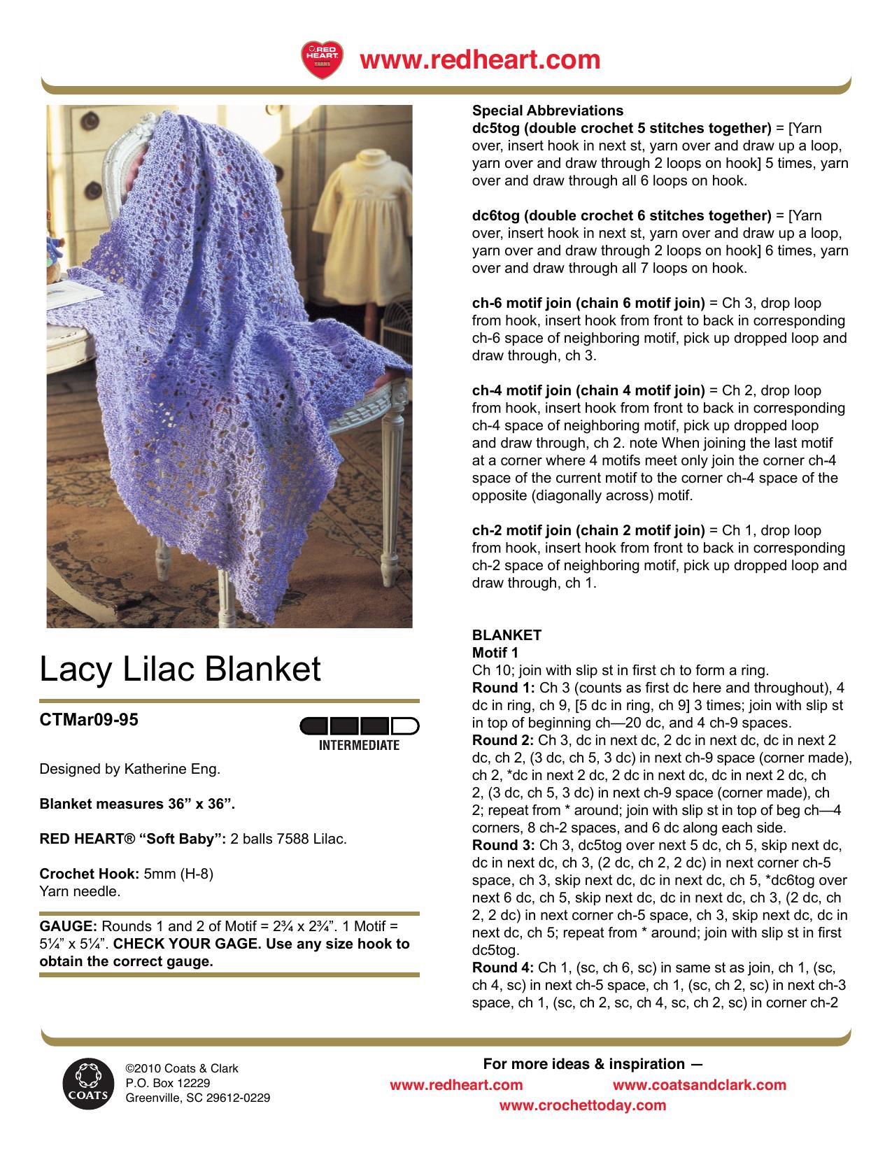 CROCHET by Lacy Lilac Blanket