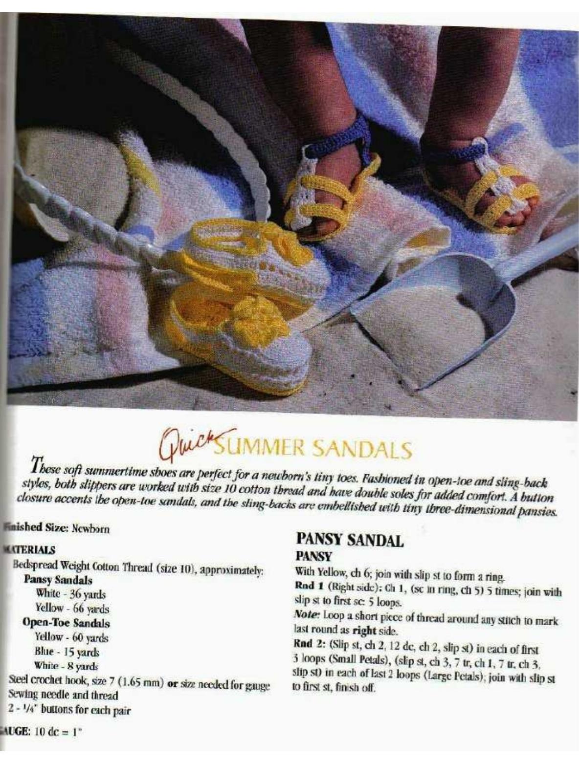 CROCHET by Quick Summer Sandals