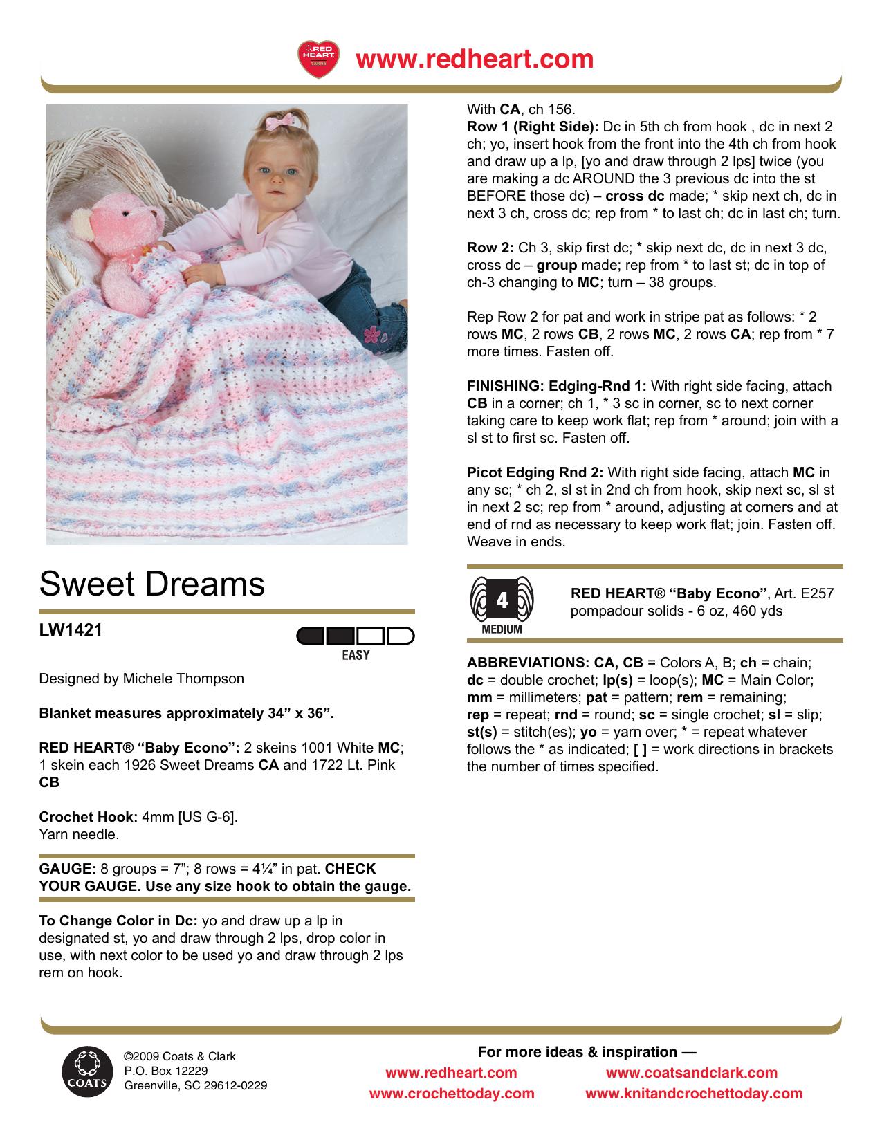 CROCHET by Sweet Dreams Baby Blanket
