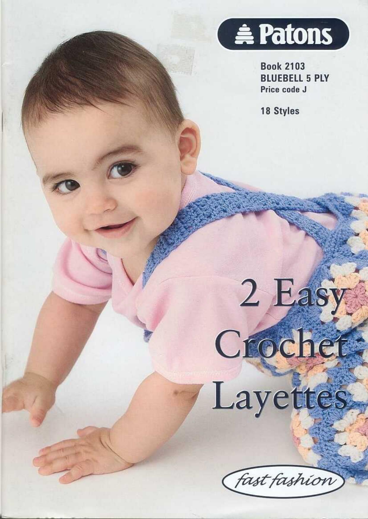 CROCHET by patons 2103 crochet layettes