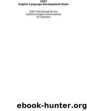 CSET English Language Development Exam Secrets Study Guide by CSET Exam Secrets Test Prep Staff