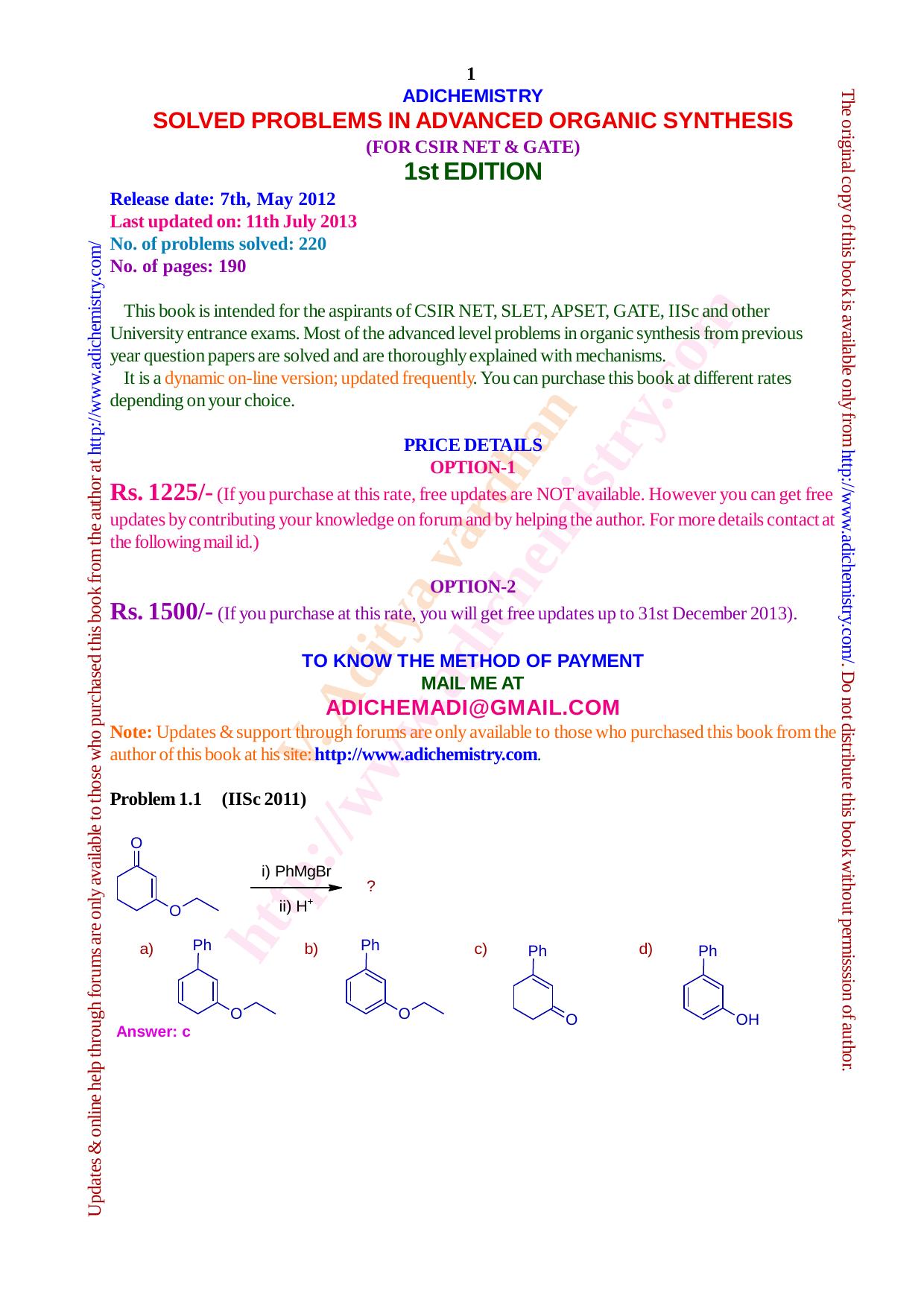 CSIR Complete NOTES May. 2012 by AdiChemistry
