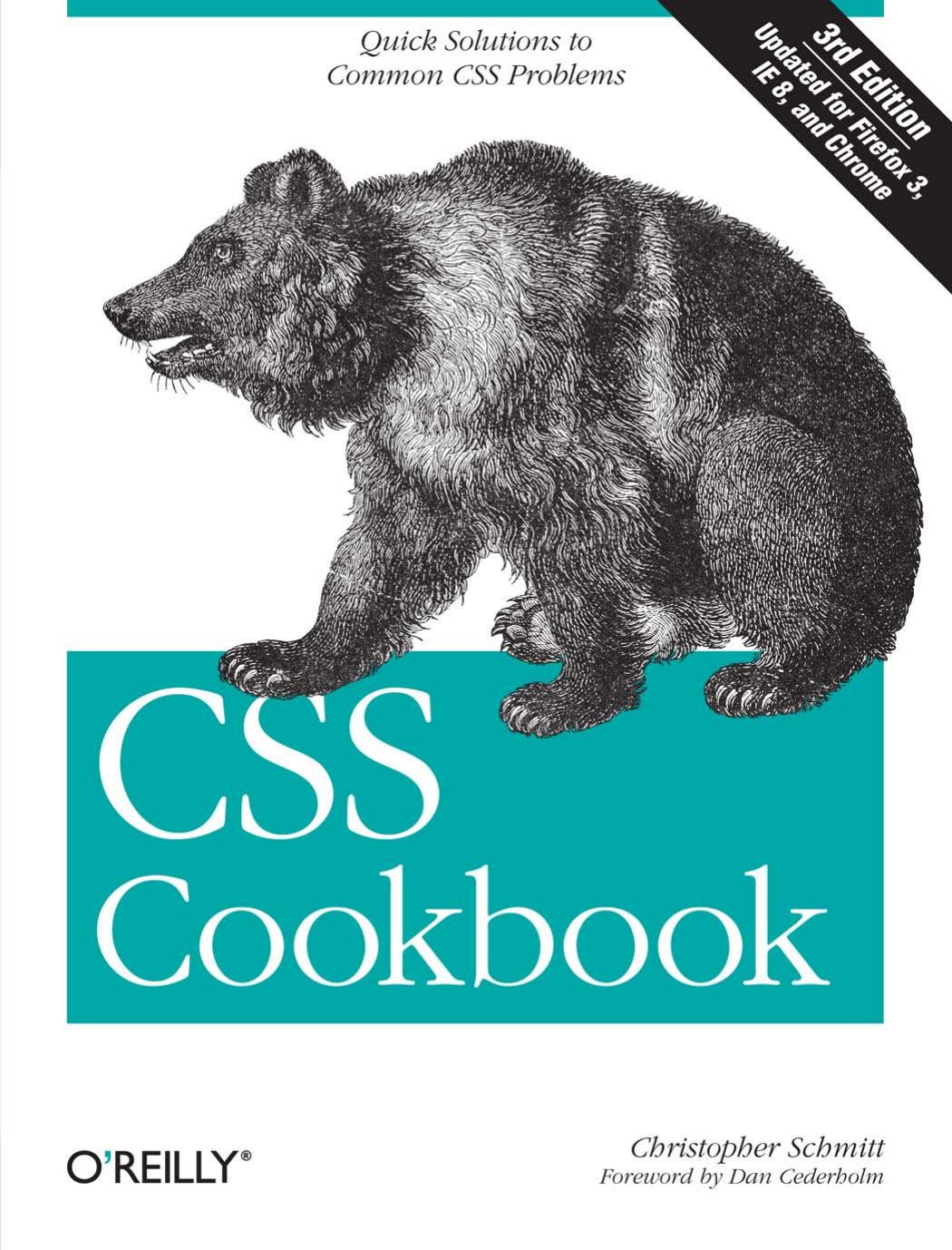 CSS Cookbook 3rd Edition by Unknown