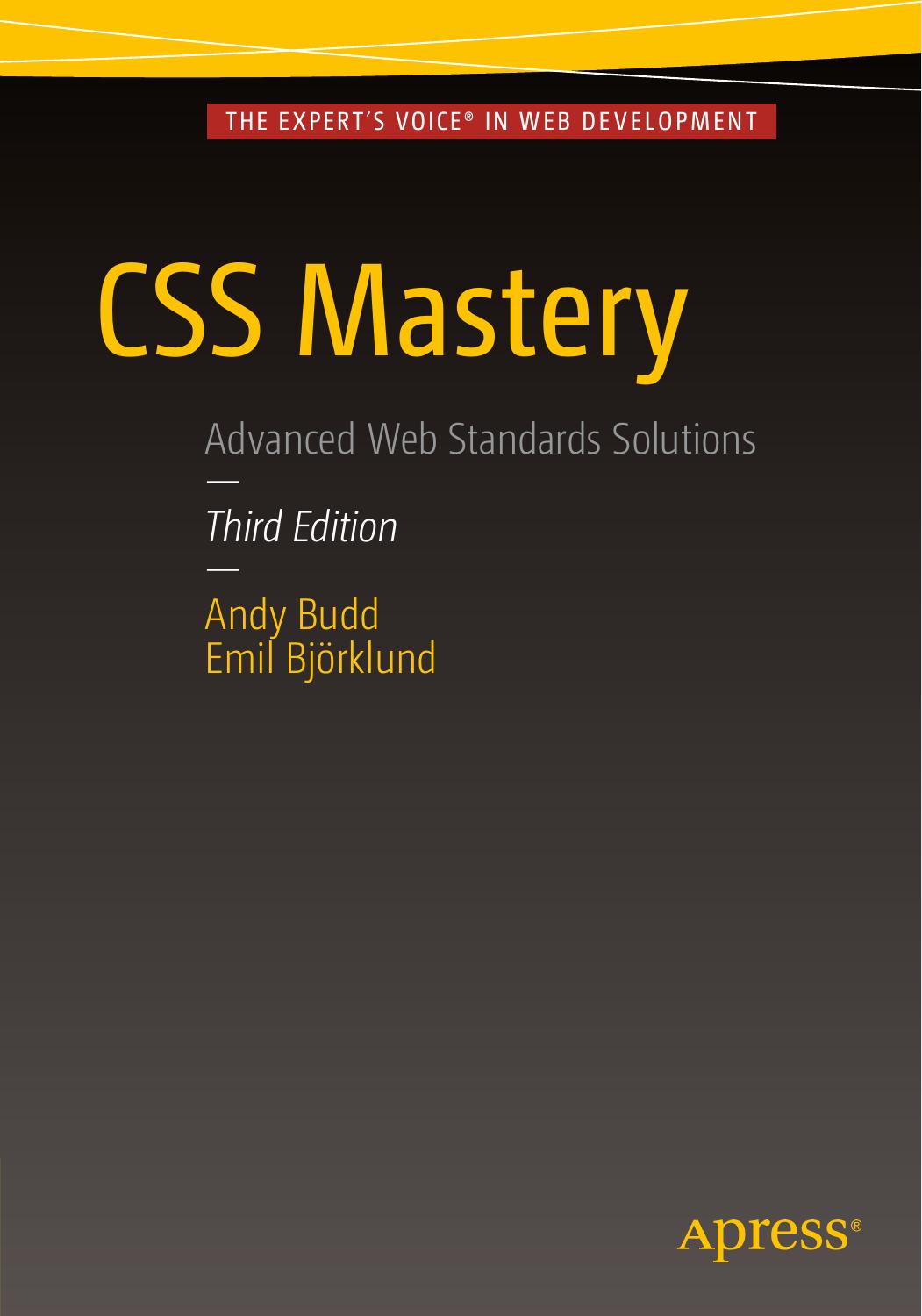 CSS Mastery by Andy Budd Emil Björklund