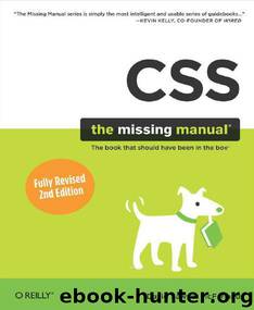 CSS: The Missing Manual by McFarland David Sawyer