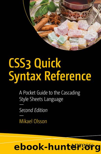 CSS3 Quick Syntax Reference by Mikael Olsson