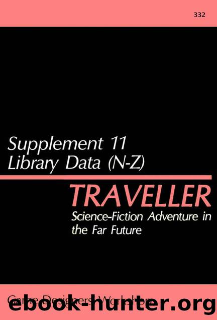 CT S11 Supplement 11 Library Data N-Z (1982) by Unknown