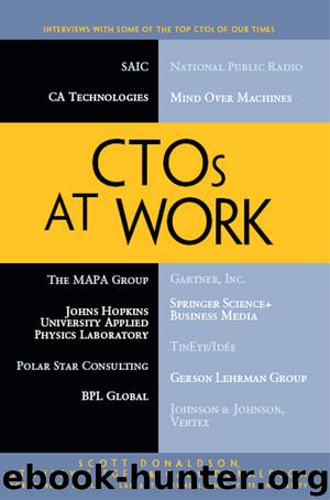 CTOs at Work by Scott Donaldson; Stanley Siegel; Gary Donaldson