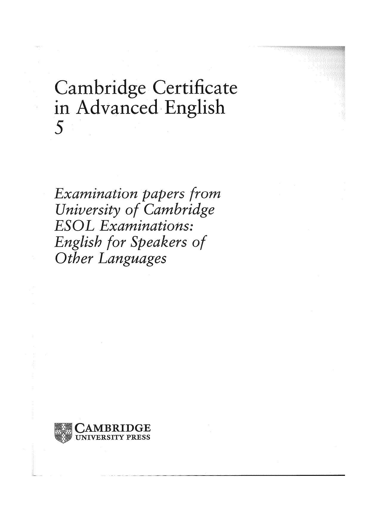CUP Cambridge Certificate in Advanced English 5 SB.pdf by Unknown