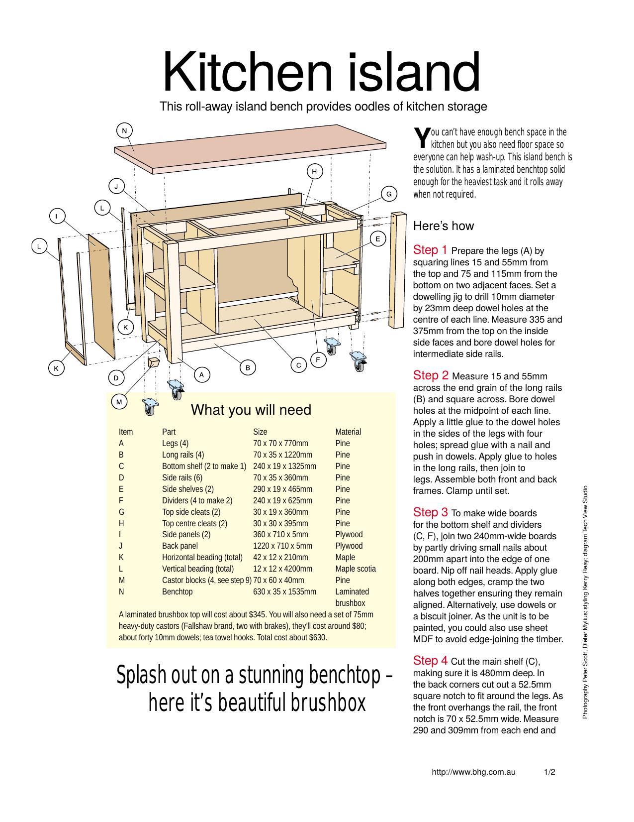 Cabinet by Kitchen-Island
