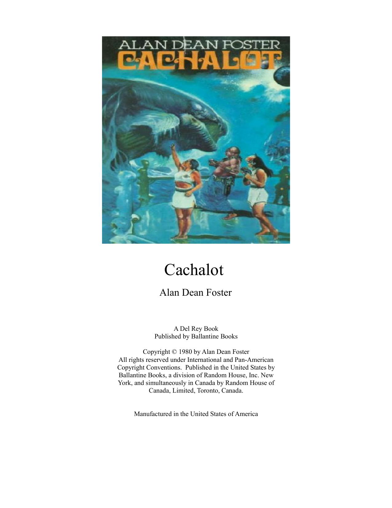 Cachalot by Alan Dean Foster