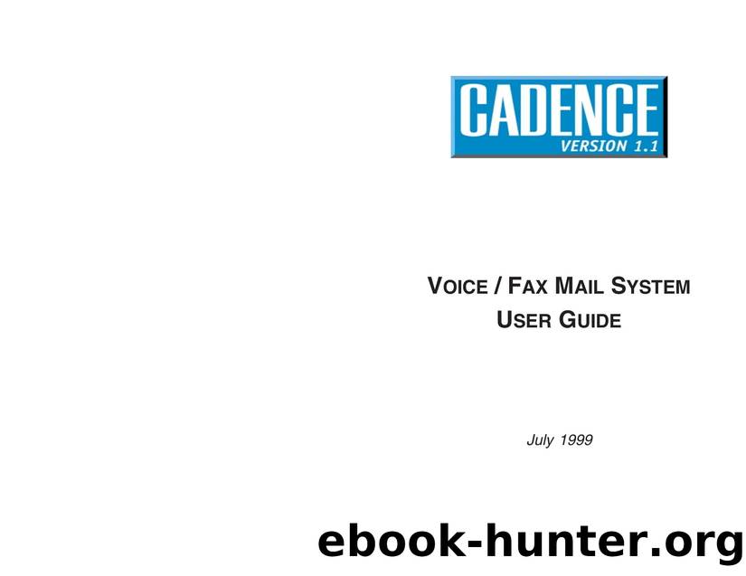 Cadence User Guide by Samsung Product Department