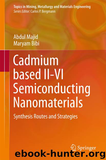 Cadmium based II-VI Semiconducting Nanomaterials by Abdul Majid & Maryam Bibi
