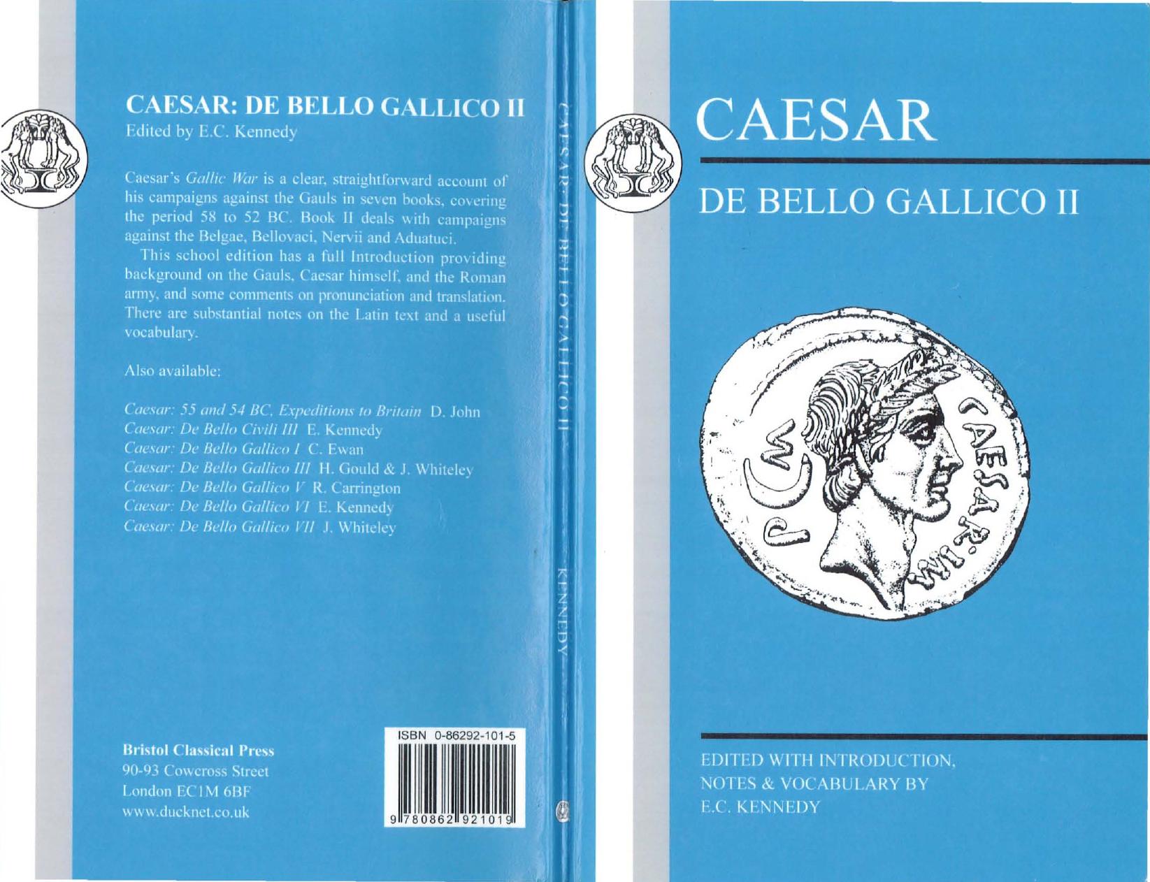 Caesar: Gallic War II (Bk.2) by Eberhard Christoper Kennedy