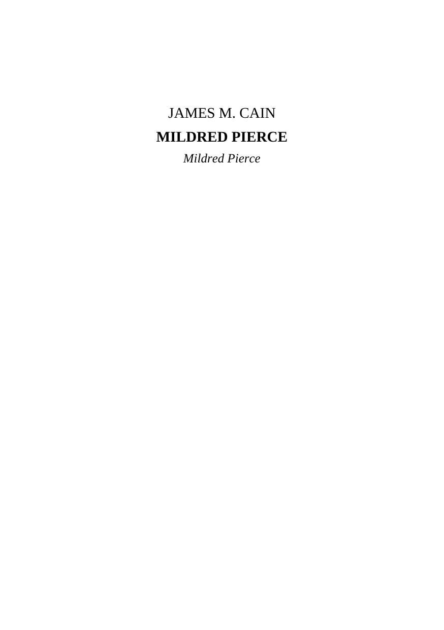 Cain James M. by HGW