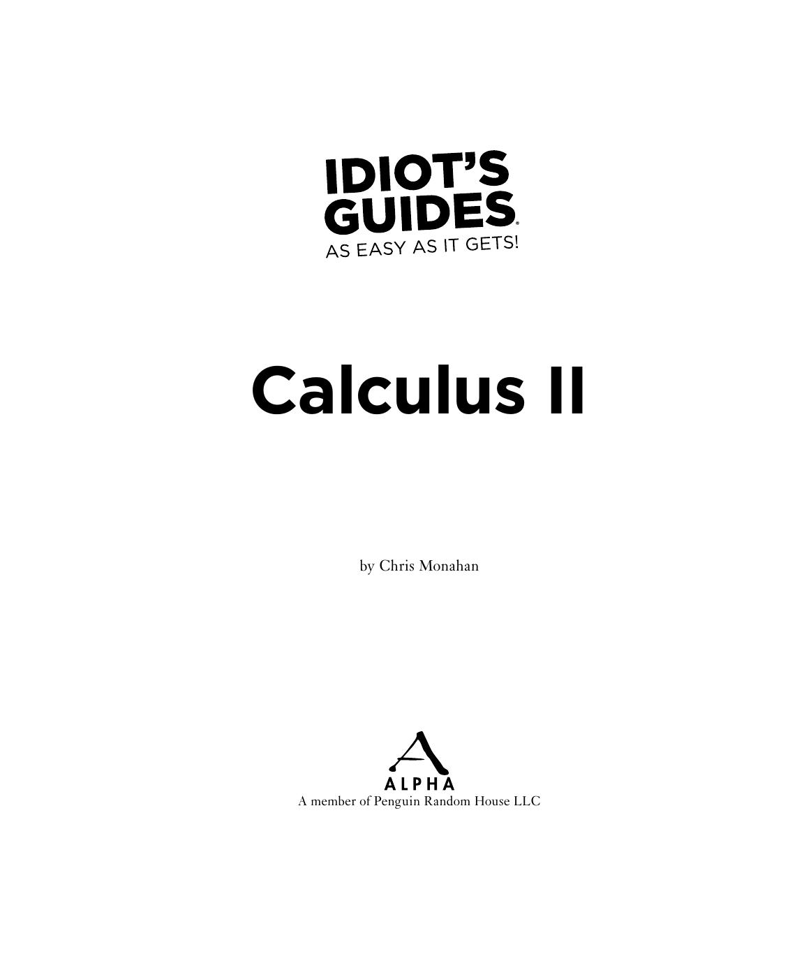 Calculus II by Chris Monahan