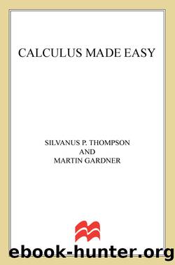 Calculus Made Easy by Unknown