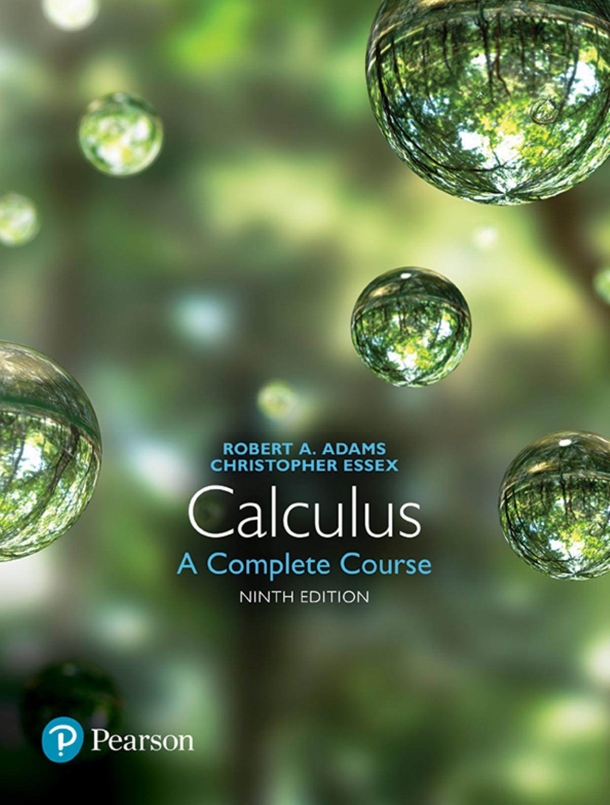 Calculus: A Complete Course by Robert A. Adams Christopher Essex