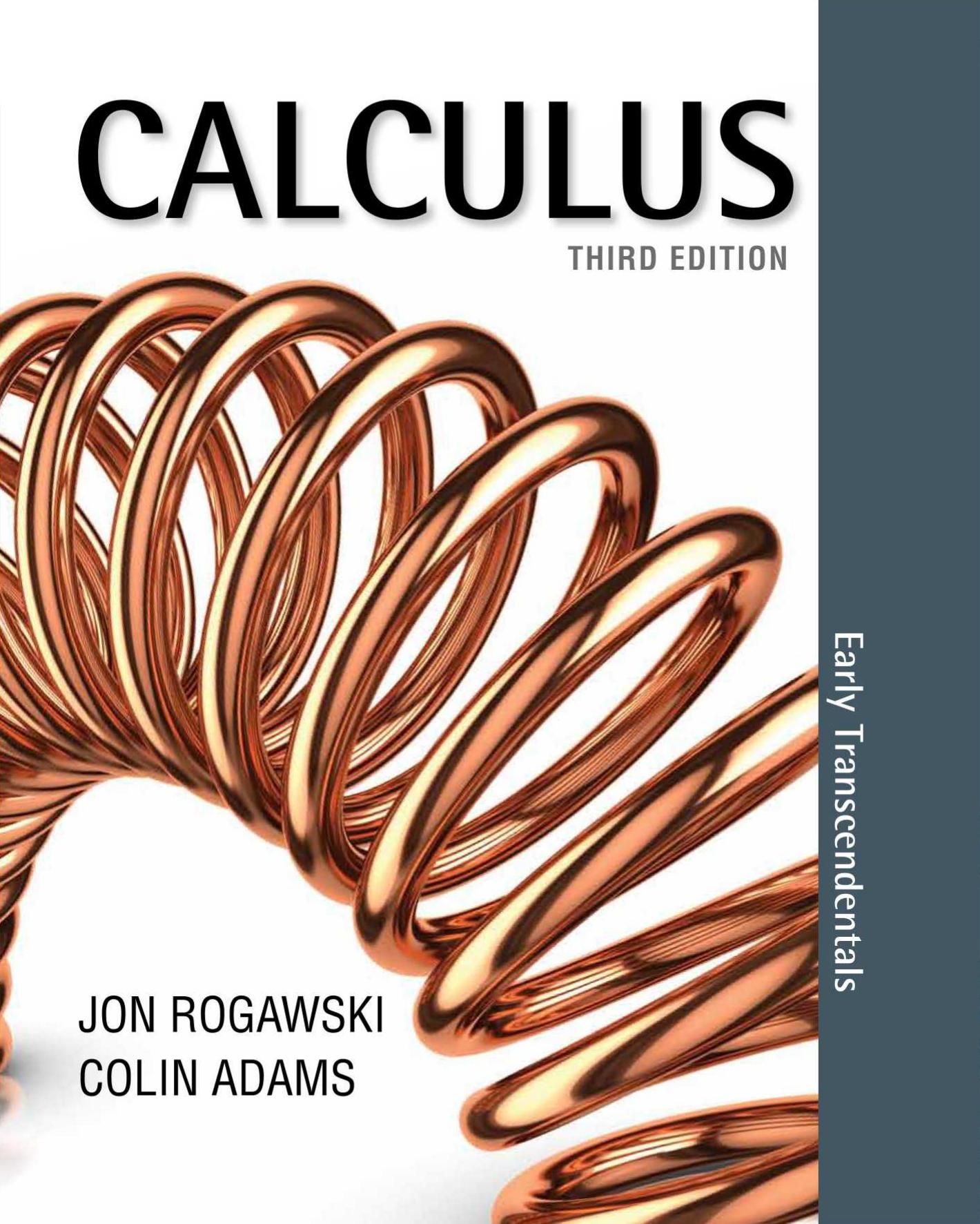 Calculus: Early Transcendentals by Jon Rogawski Colin Adams