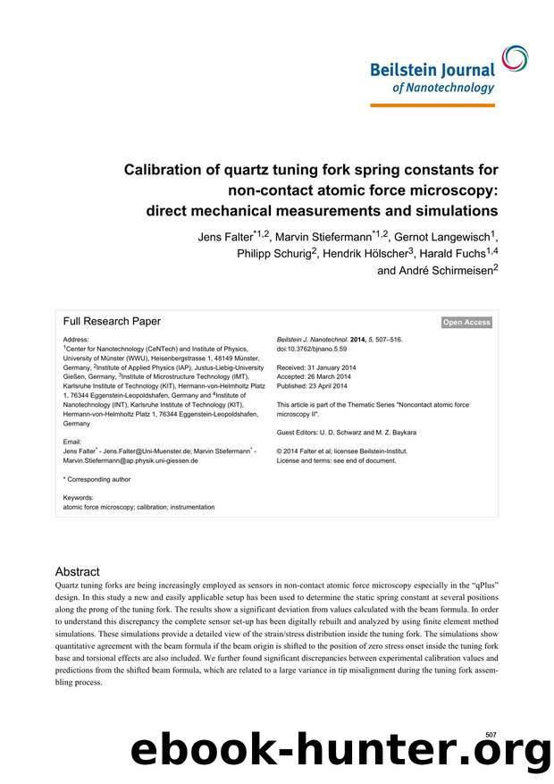 Calibration of quartz tuning fork spring constants for non-contact atomic force microscopy: direct mechanical measurements and simulations by unknow
