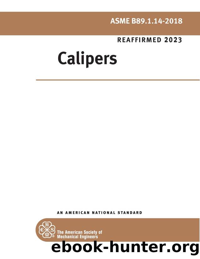 Calipers by ASME