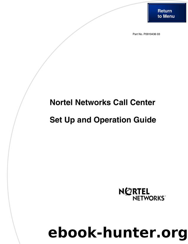 Call Center Set Up and Operation Guide by Unknown