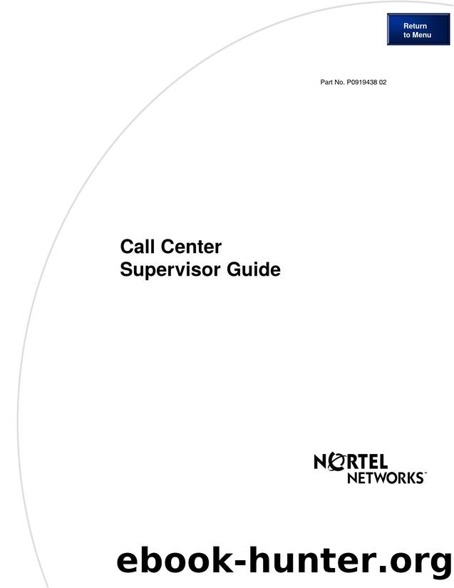 Call Center Supervisor Guide by Version 2