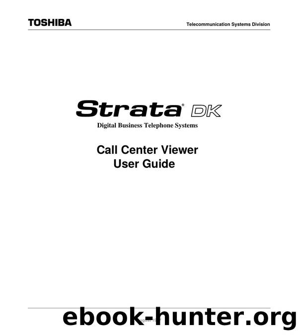 Call Center Viewer User Guide by EZ Manuals