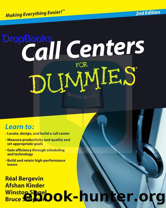 Call Centers For Dummies, 2nd Edition by Bergevin Real