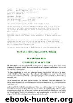 Call of the savage by Otis Adelbert Kline