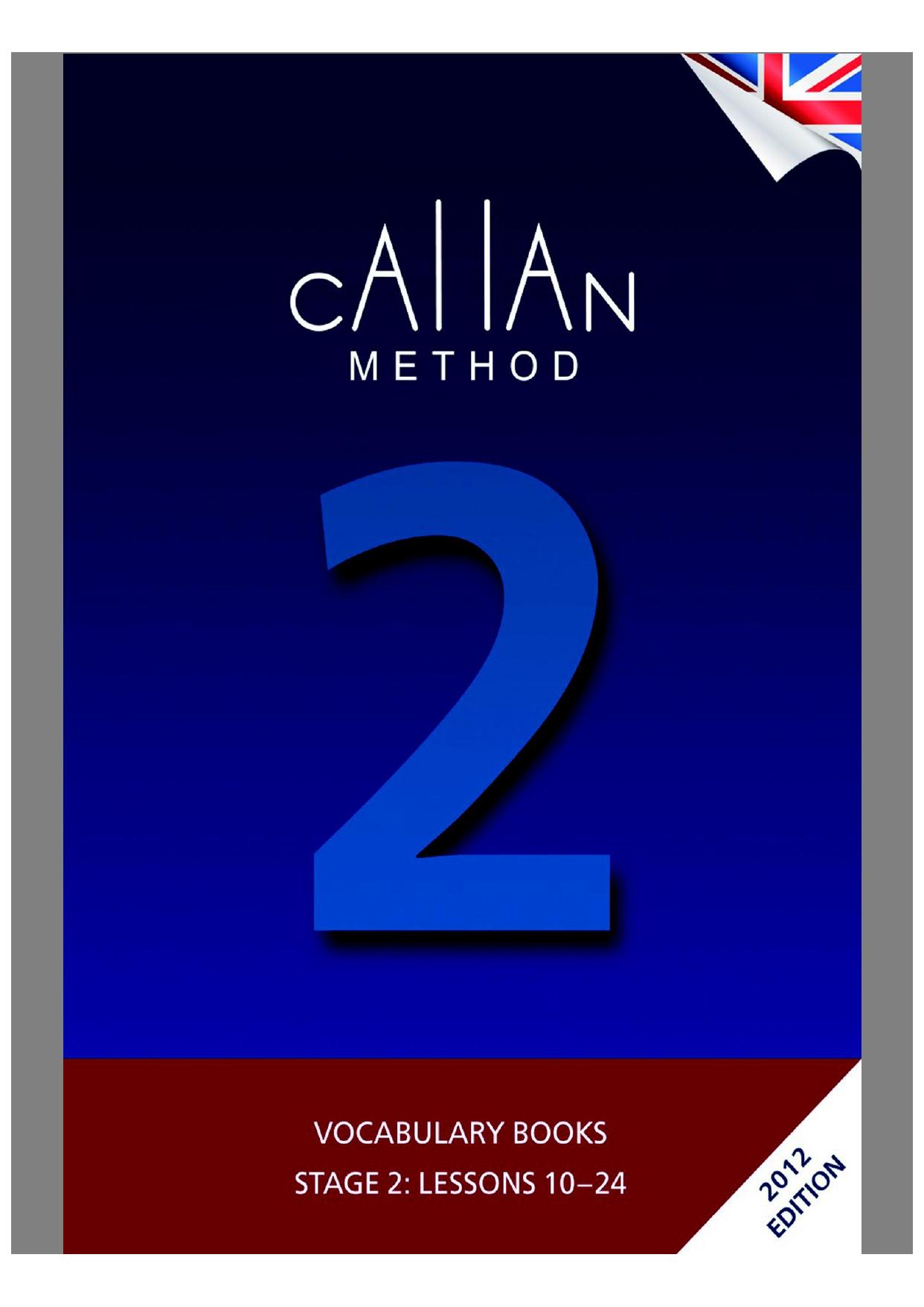 Callan Method. Stage 2 by Callan Robin