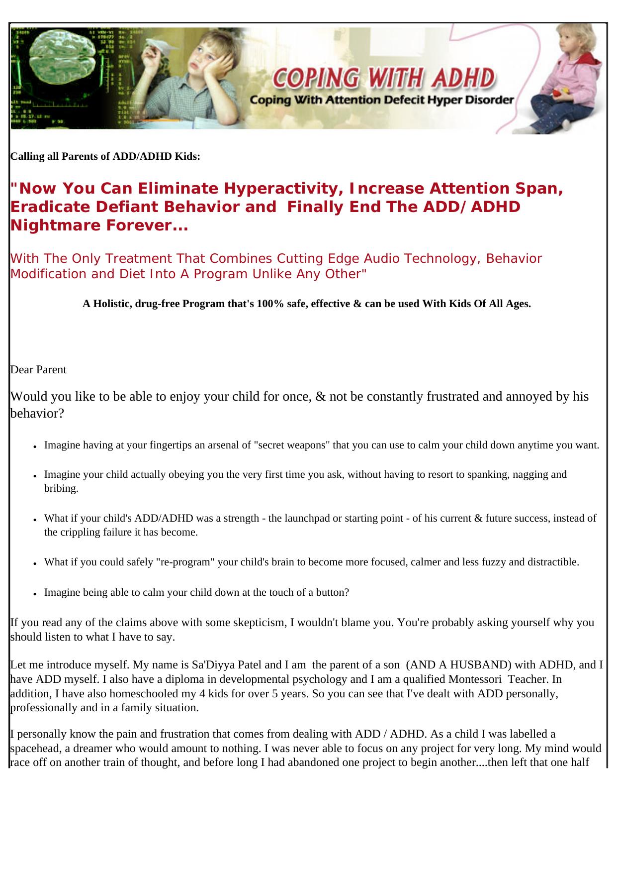 Calm Kids Add Program. by Best of Kuszter's Collection